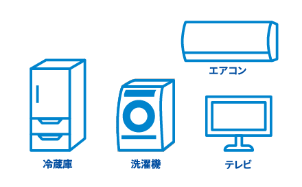 リサイクル家電（冷蔵庫・洗濯機・テレビ・エアコン）｜産業廃棄物処分・鉄くず買取・リサイクル家電引き取り｜株式会社豊和商事